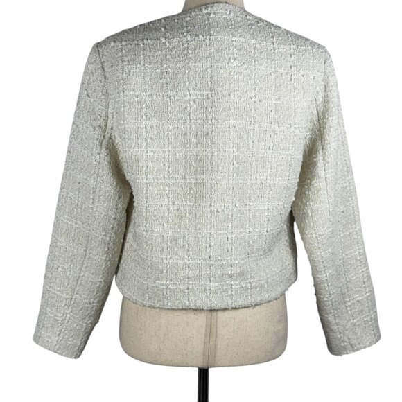 NWT Abercrombie & Fitch Ivory Blazer with Gold Hardware Size Medium - Picture 7 of 14